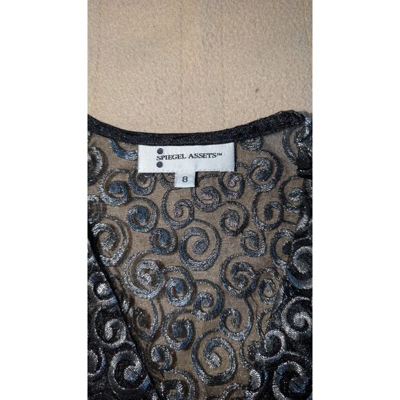 Vintage Spiegal Assets Lace jacket coat women's sz 8 Made in USA - Picture 3 of 8